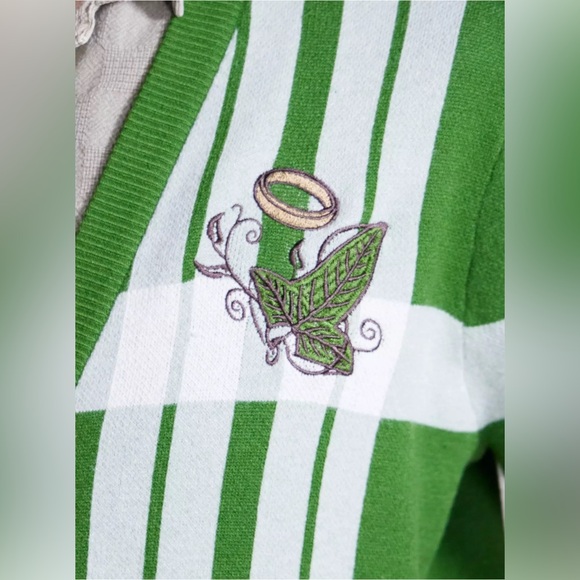 The Lord Of The Rings Green Plaid Icons Cardigan Exclusive Unisex Size Large - Picture 4 of 4